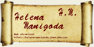 Helena Manigoda vizit kartica